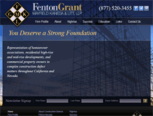 Tablet Screenshot of fentongrant.com